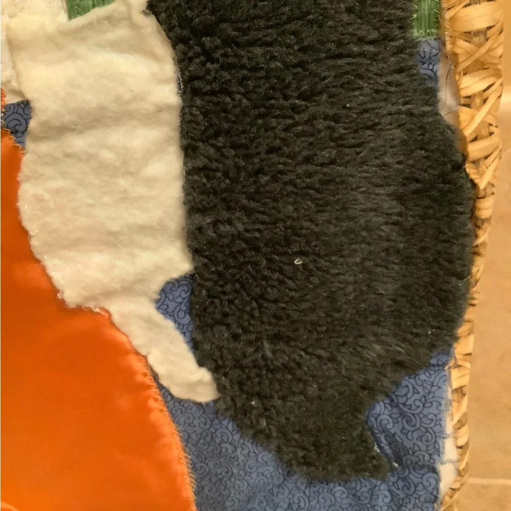 Unique handmade cat, kitties, wall hanging. Hand sewn. Perfect for the cat lover